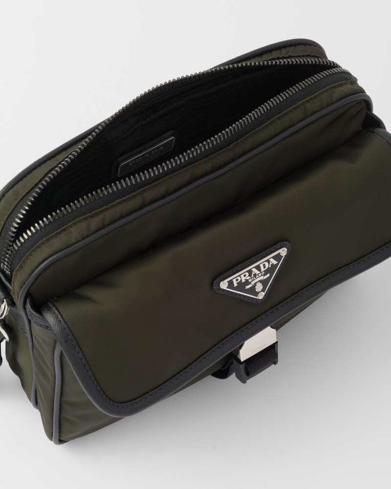 Re-Nylon and Saffiano leather shoulder bag 5