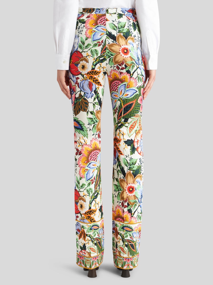 MULTICOLOURED BOUQUET TROUSERS - 5