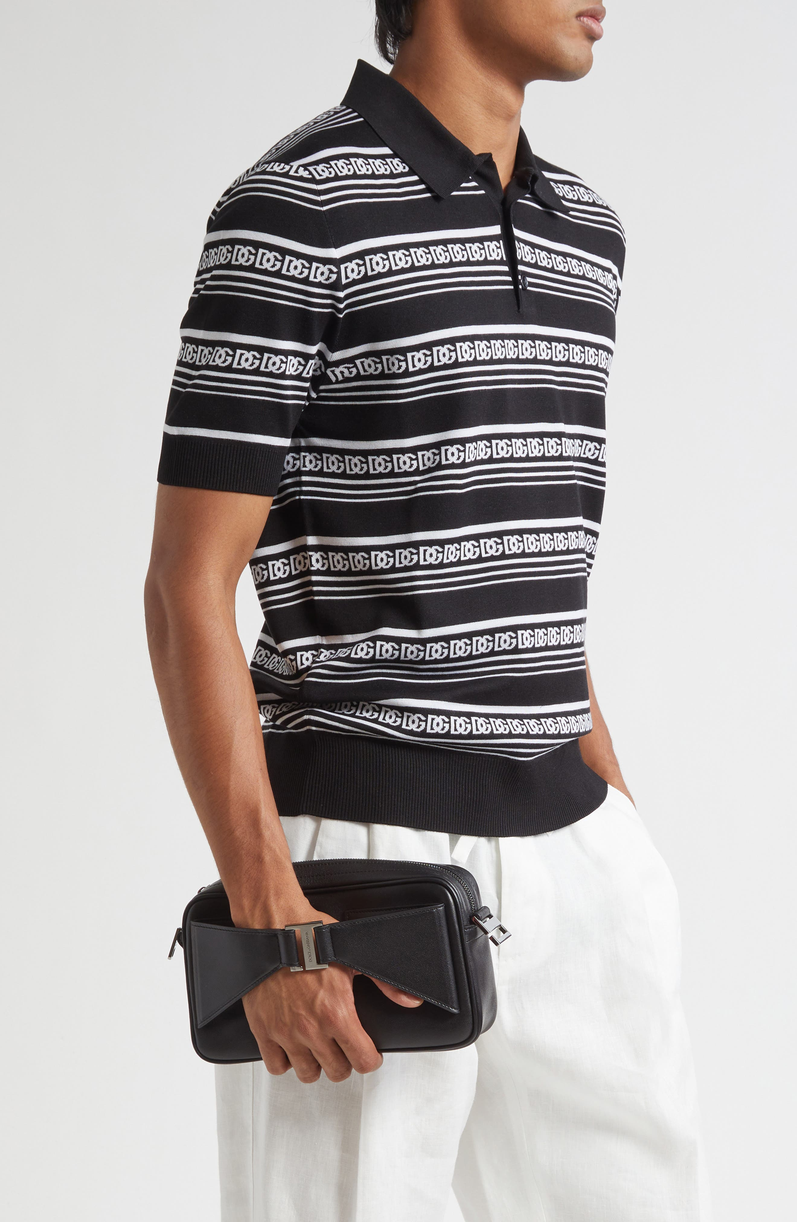 Dolce&Gabbana Cali Leather Belt Bag in 80999 Nero at Nordstrom - 3