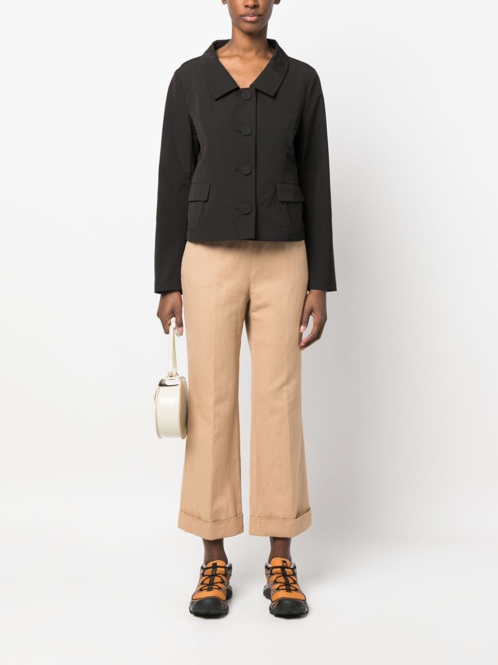 cropped flared trousers - 2