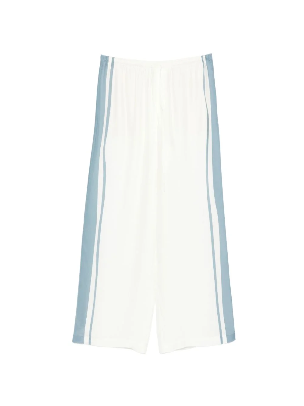 drawstring stripe trousers - 1