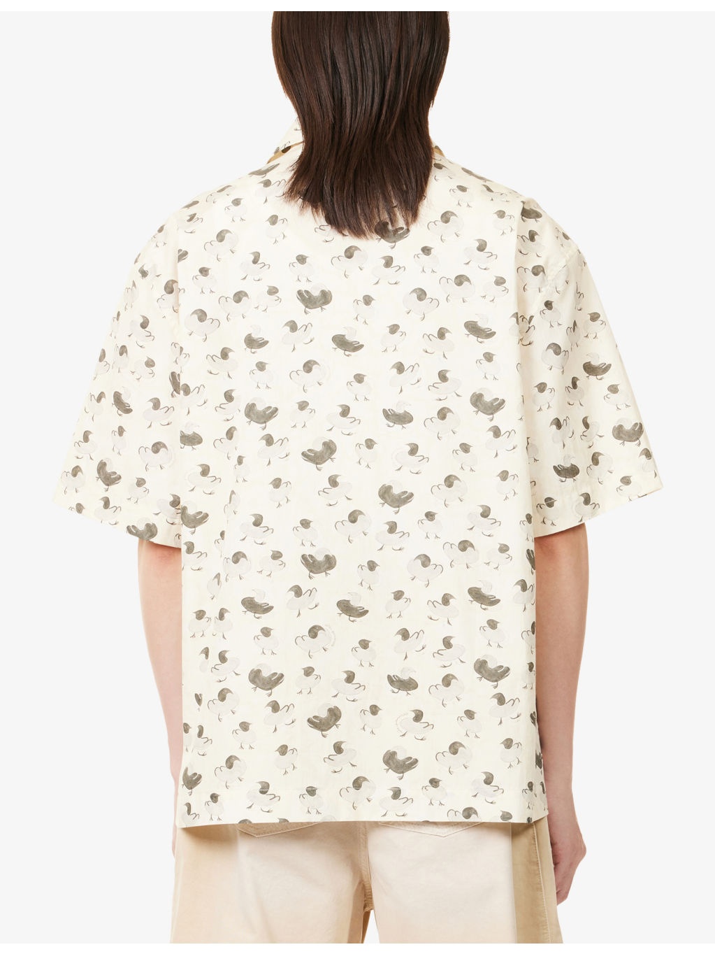 La Chemise Jean Graphic-print Cotton Shirt - 4