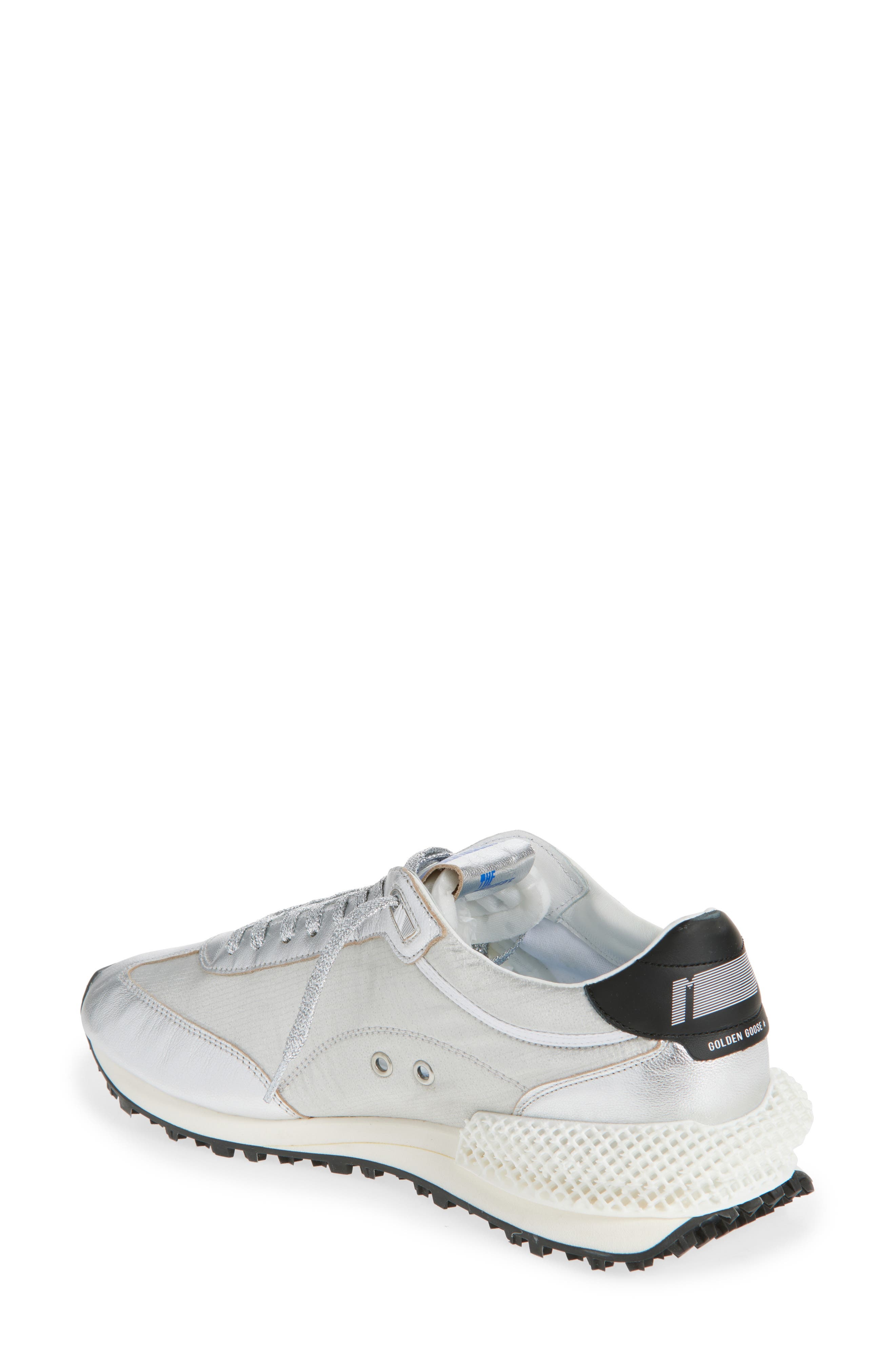 Golden Goose Marathon Sneaker in Silver/Black at Nordstrom - 2