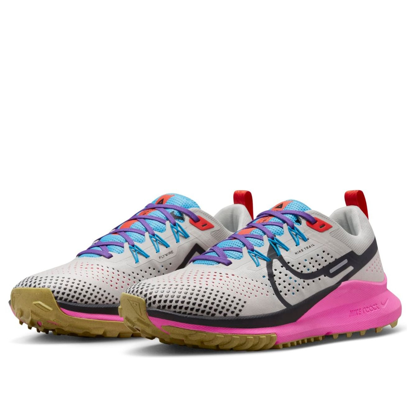(WMNS) Nike React Pegasus Trail 4 'Light Orewood Pink Blue' FD0876-100 - 3