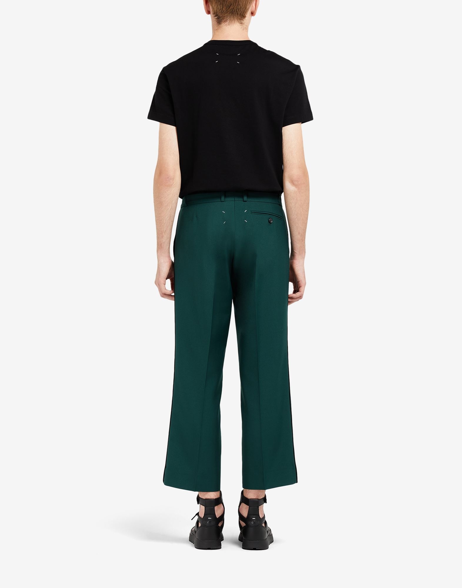 Pleat cropped trousers - 4