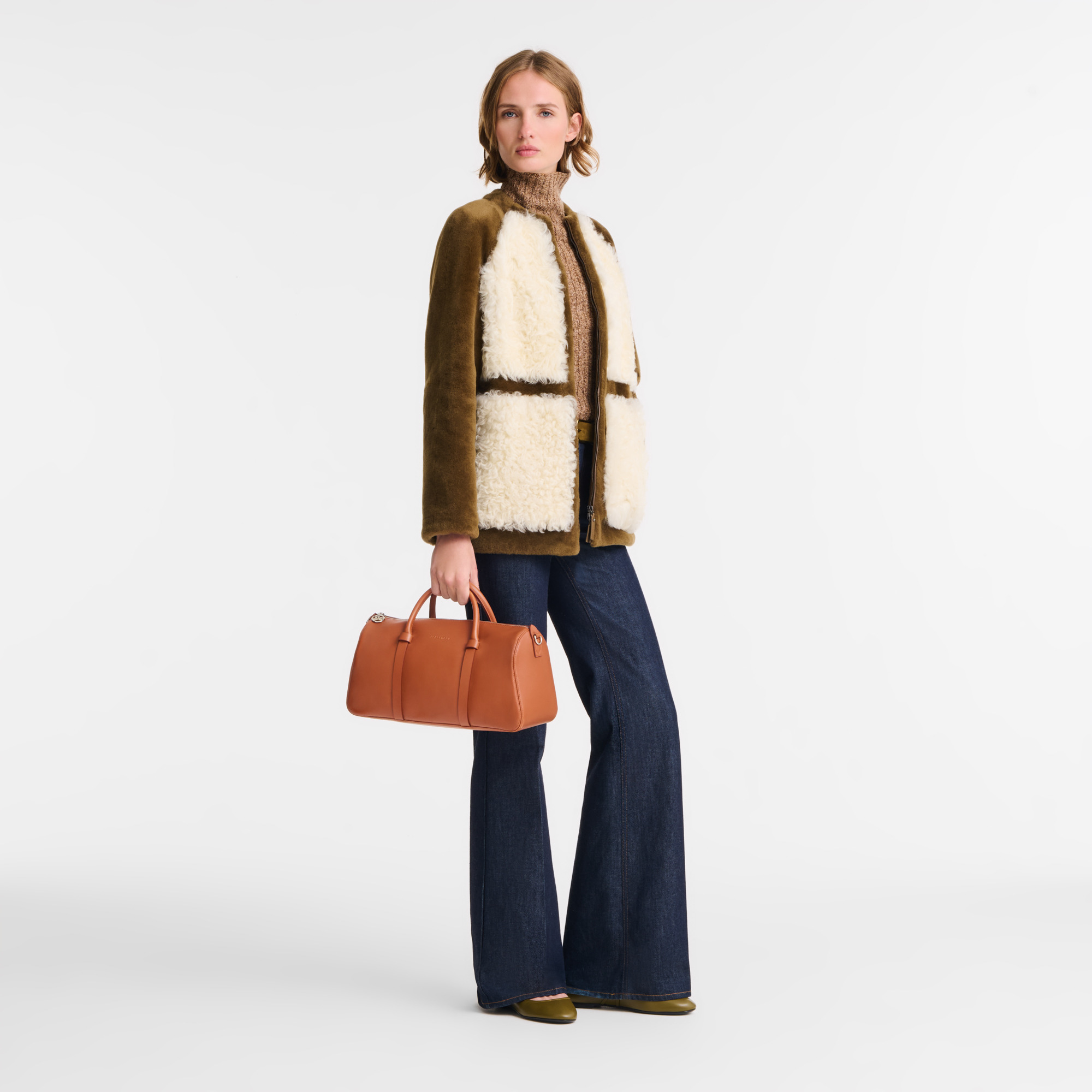 Daylong L Handbag Cognac - Leather - 2