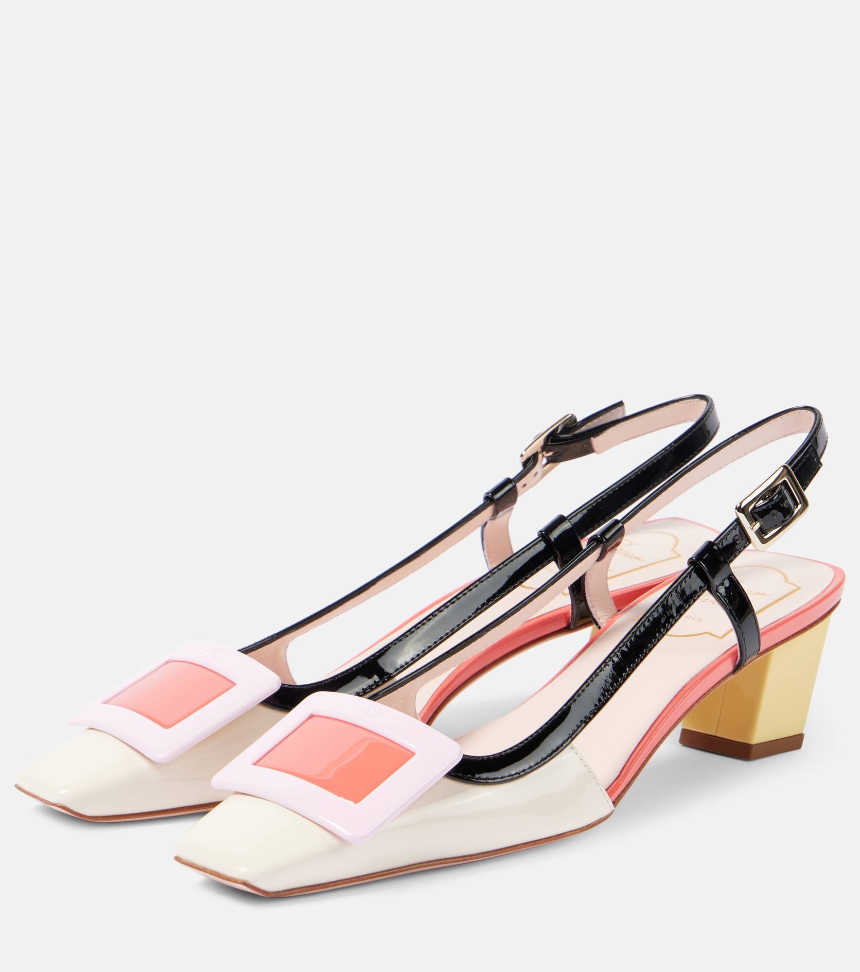 Belle Vivier patent leather slingback pumps - 4