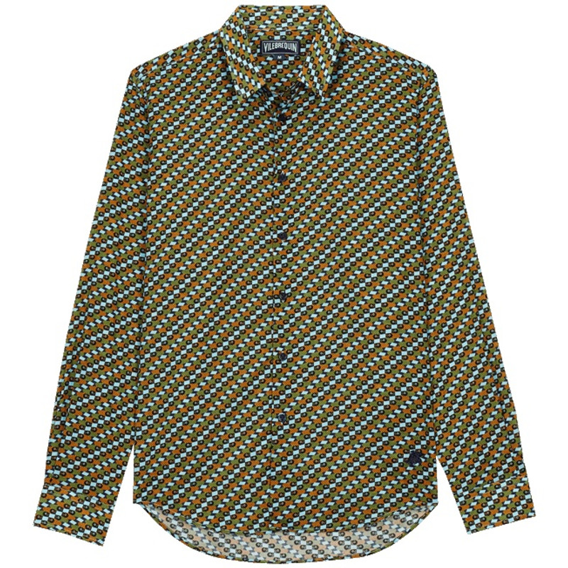 Unisex Cotton Voile Summer Shirt Smoked Fish 1