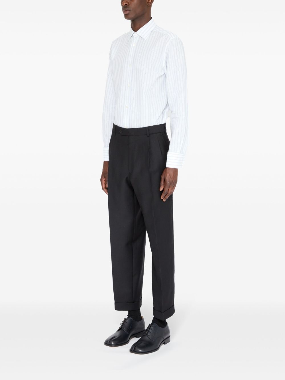 four-stitch logo tailored trousers - 6