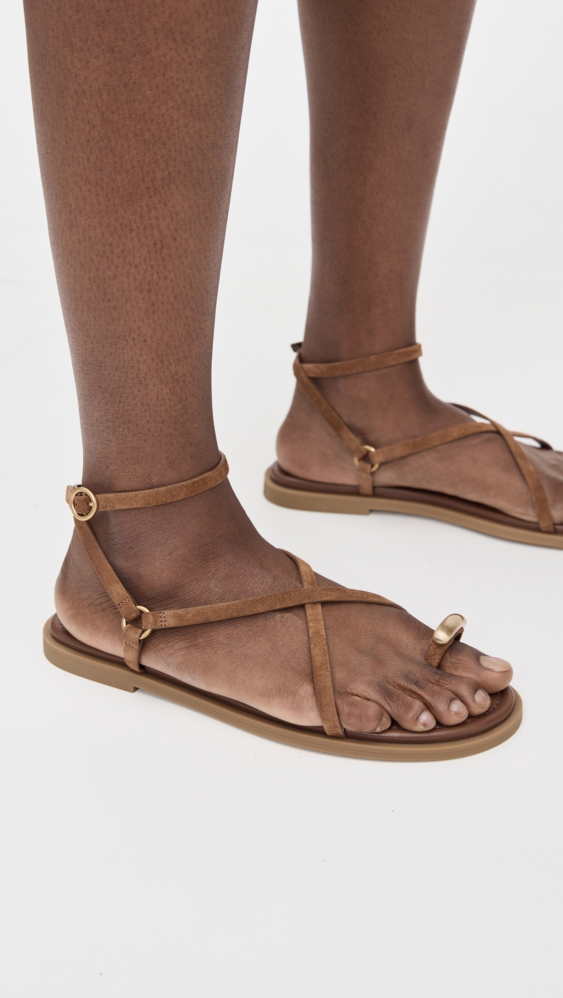 Geo Strappy Ring Sandals - 4