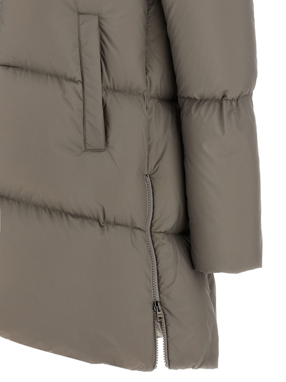 quilted high-neck down coat - 4