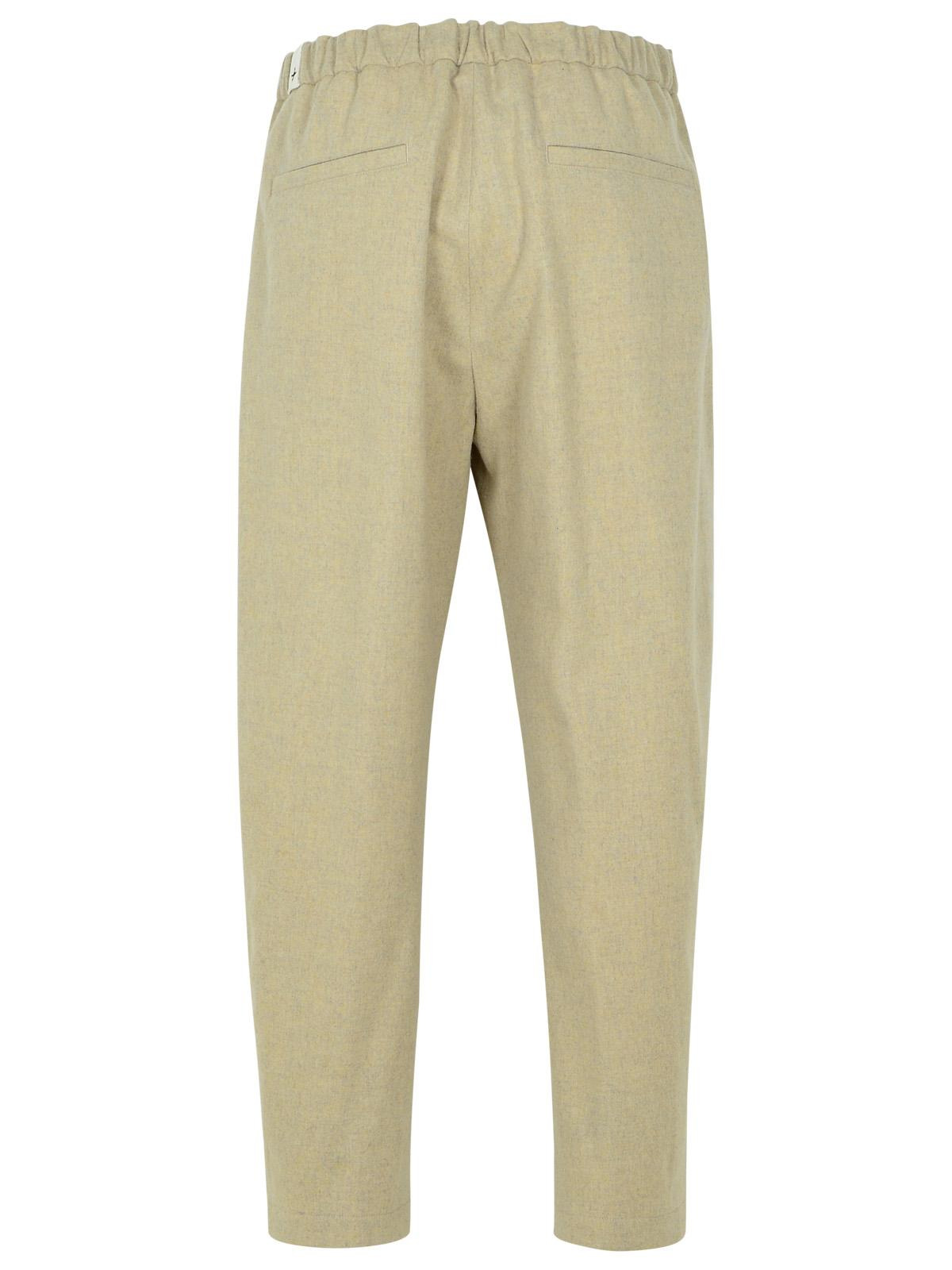 Jil Sander Beige Virgin Wool Trousers Men - 3