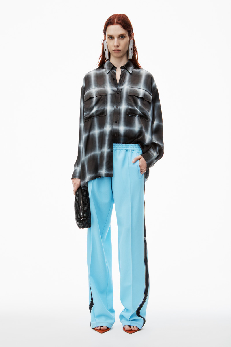 Alexander Wang Logo Track Pant in Pique outlook