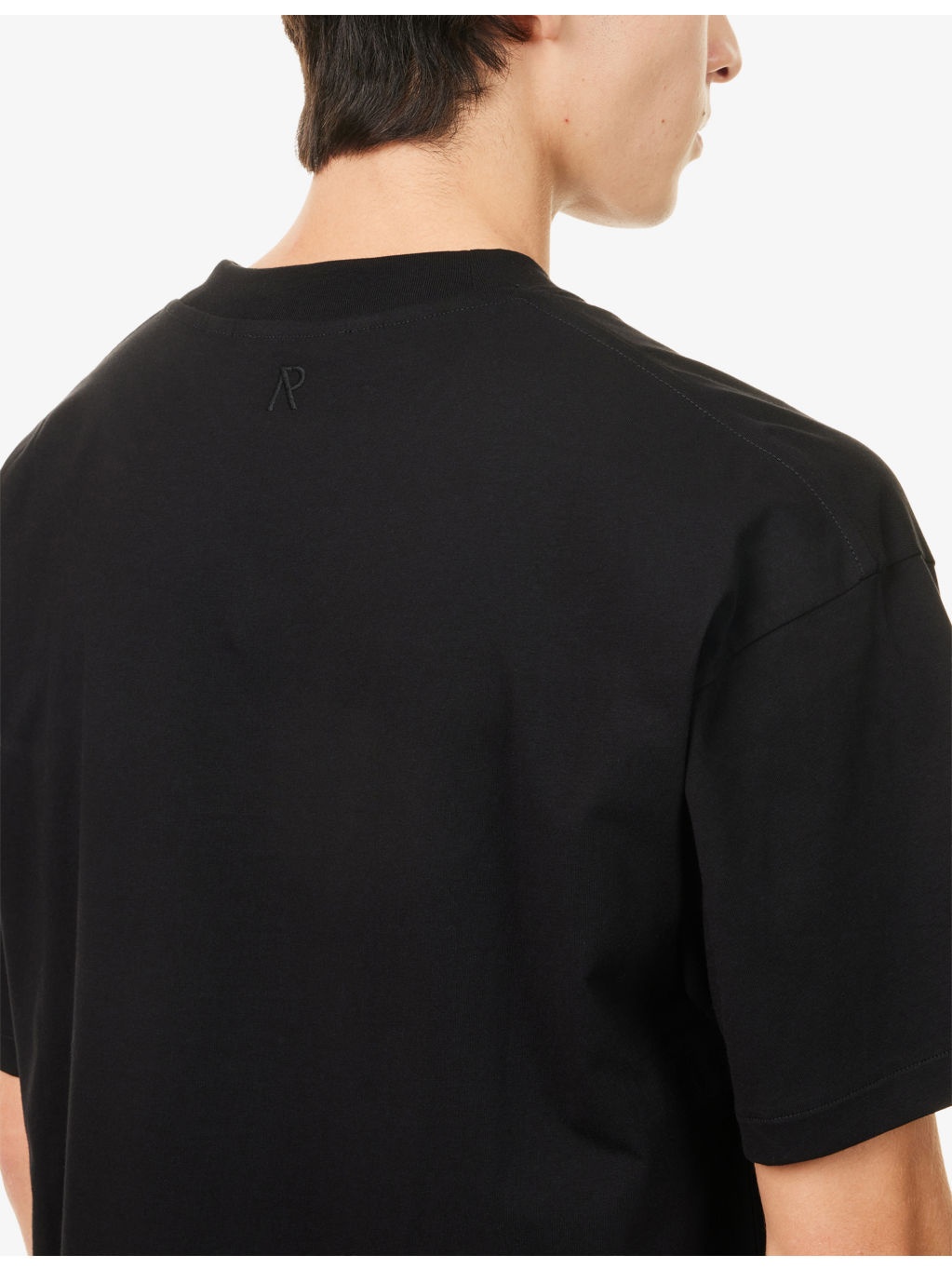 Initial Oversized Cotton T-Shirt - 5