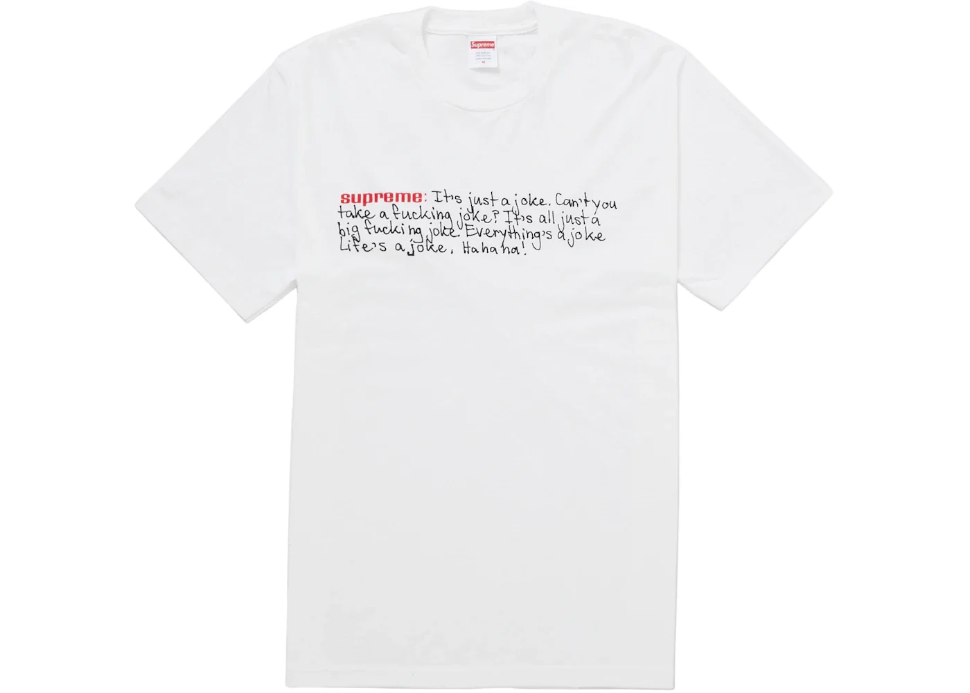 Supreme Joke Tee White - 1