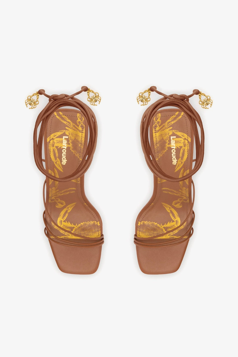 Nadia Sandal In Caramel Leather 6