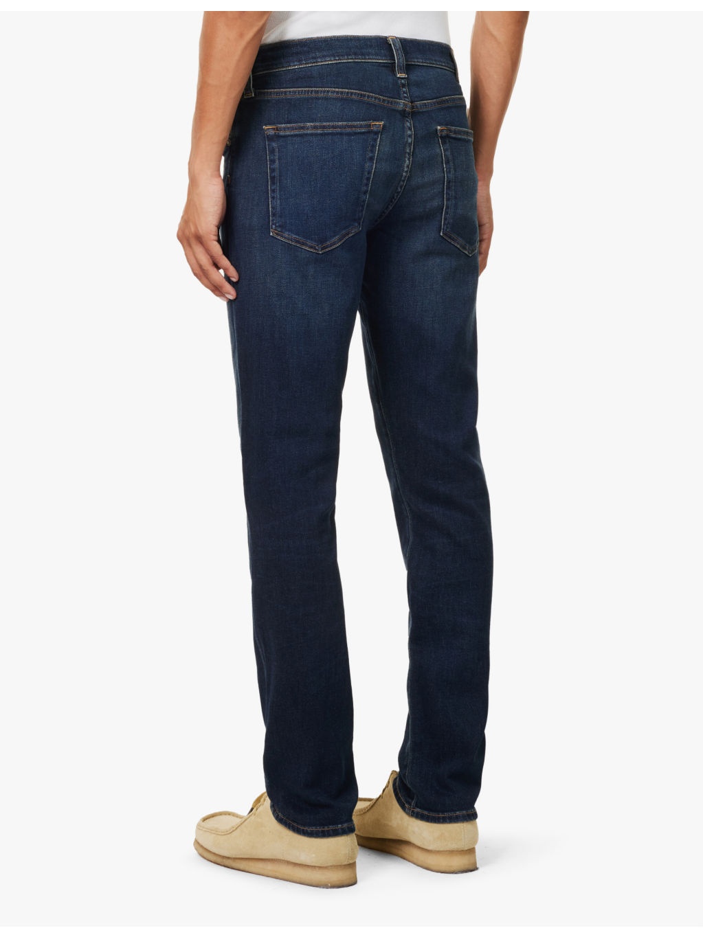 Gage regular-fit straight-leg mid-rise stretch-denim and cashmere jeans - 4