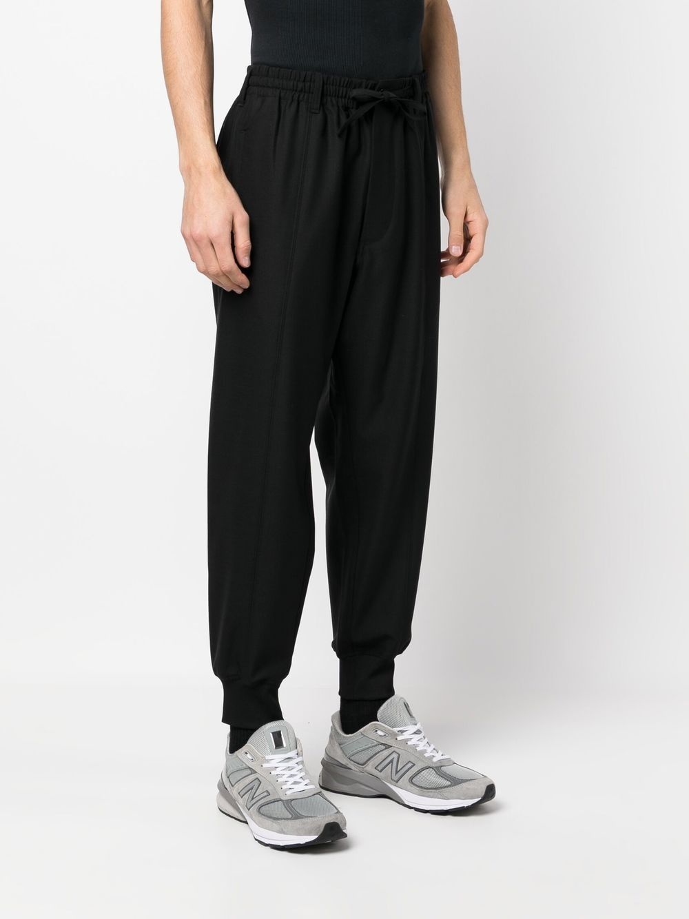 drawstring tapered track pants - 3