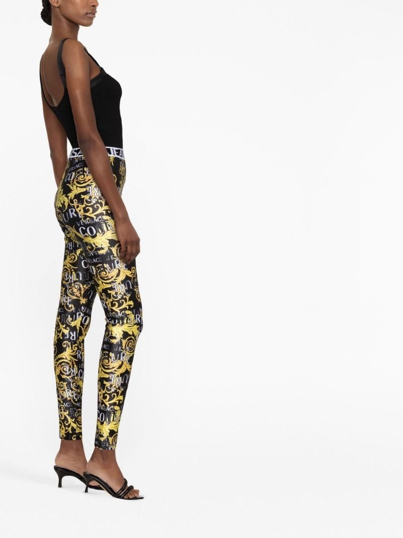 baroque-print leggings - 3