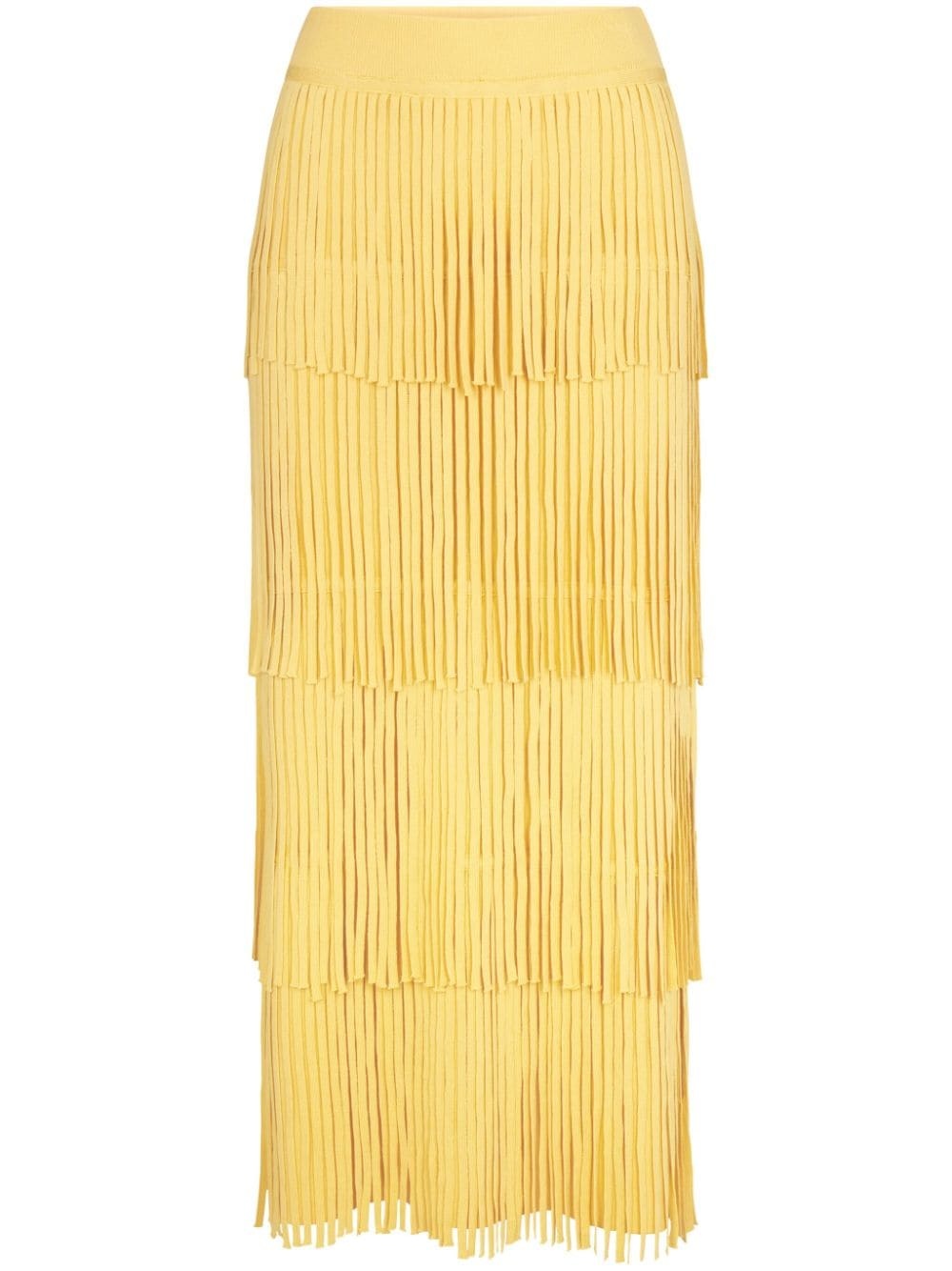 Za Za knit fringe maxi skirt - 1