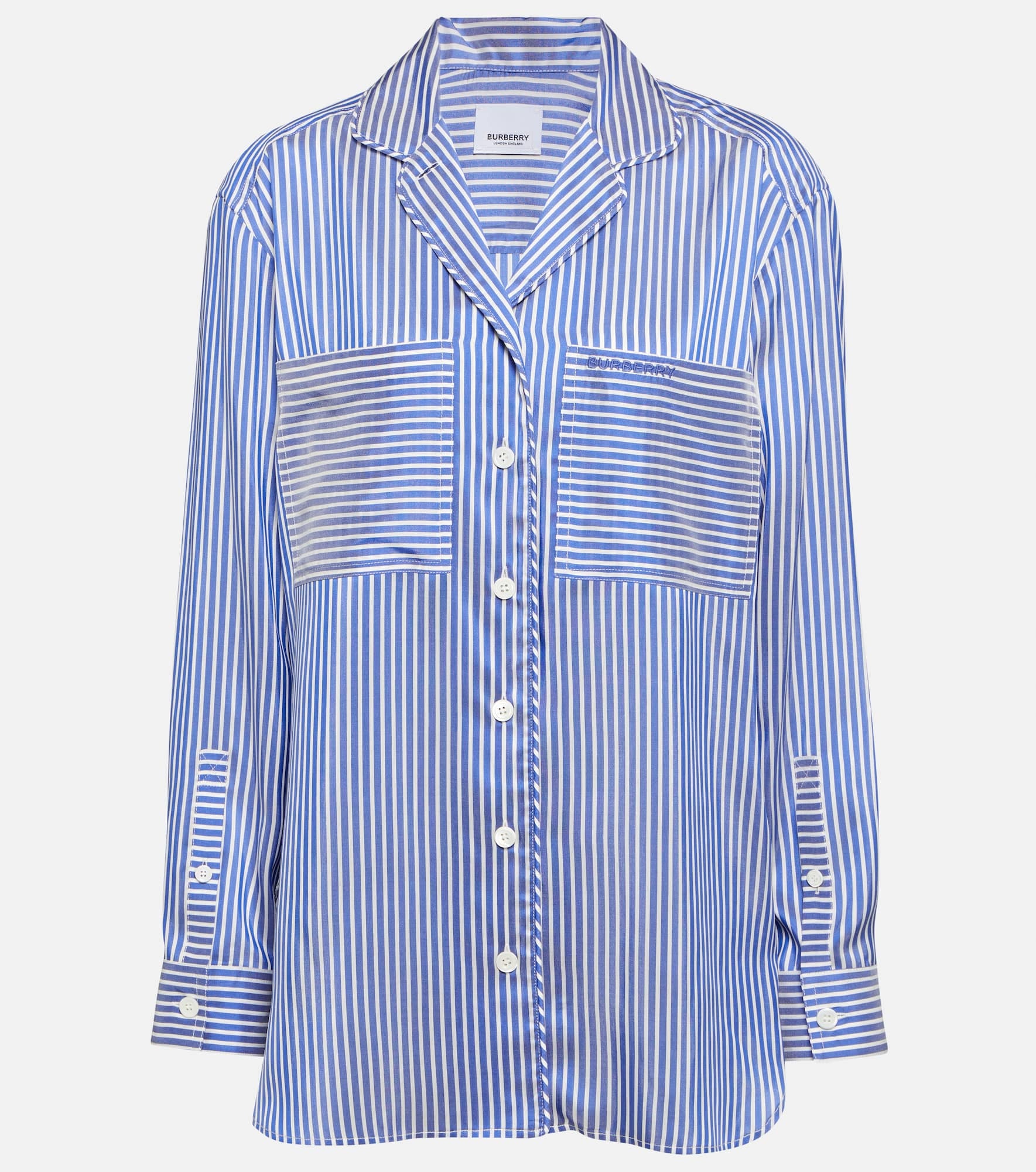 Striped silk shirt - 1