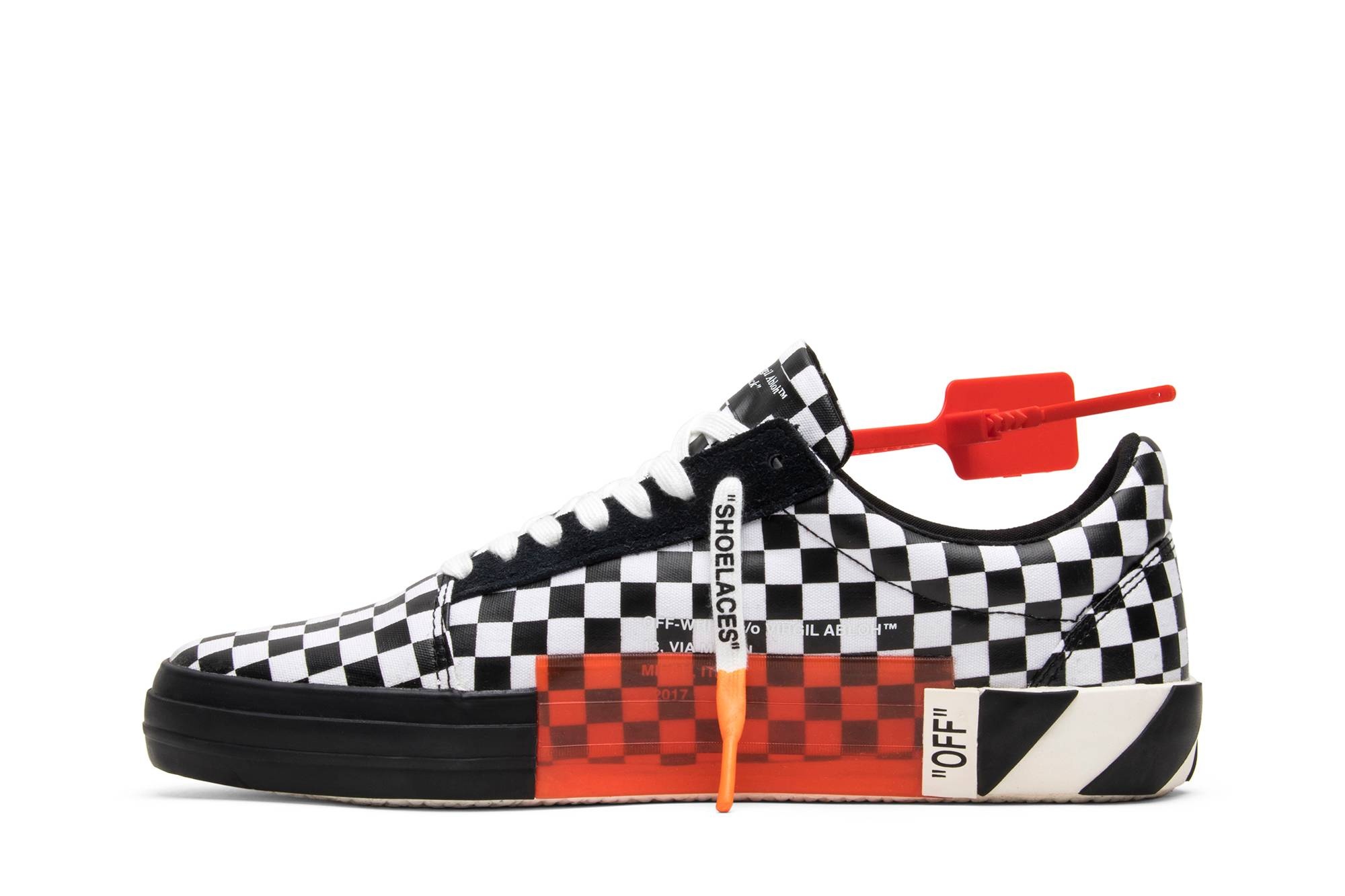 OFF-WHITE Vulc Low Top 'Checkered Black White' - 3