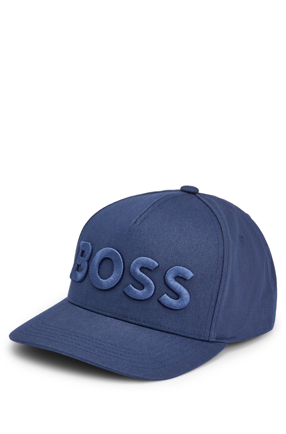 COTTON-TWILL FIVE-PANEL CAP WITH EMBROIDERED LOGO - 1