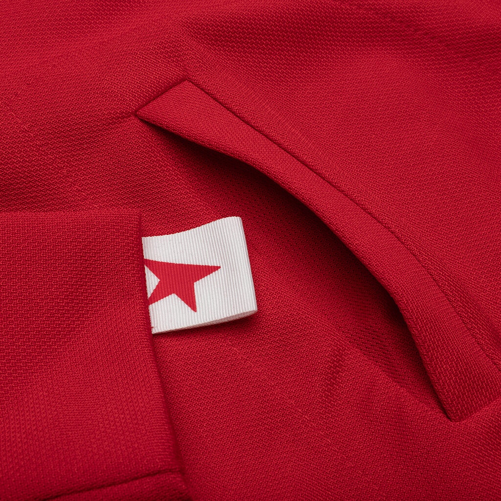 WOMEN'S STAR ZIPPED TRACK JACKET - TANGO RED - 5