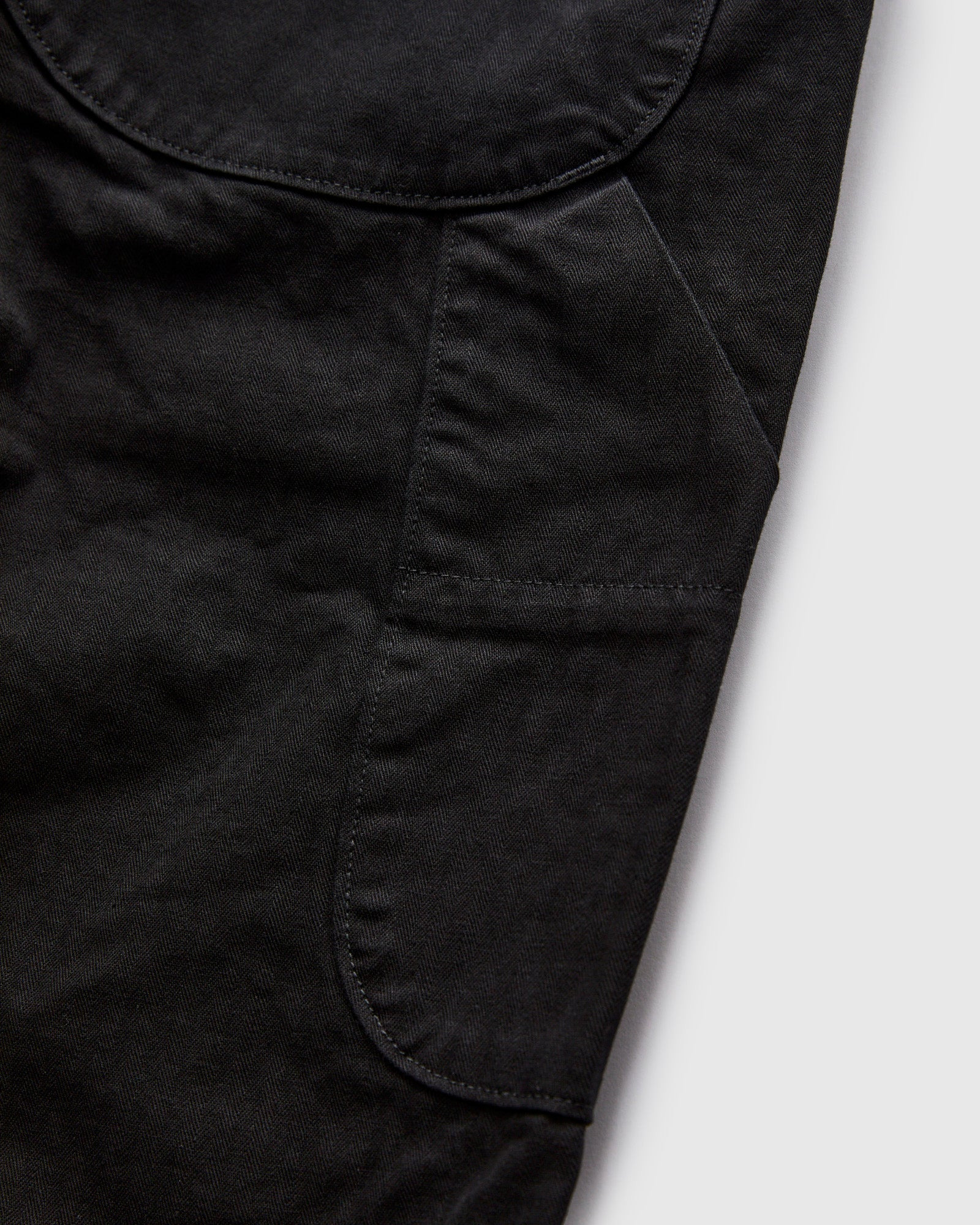 Wide Fit French Work Pants in Black - 7