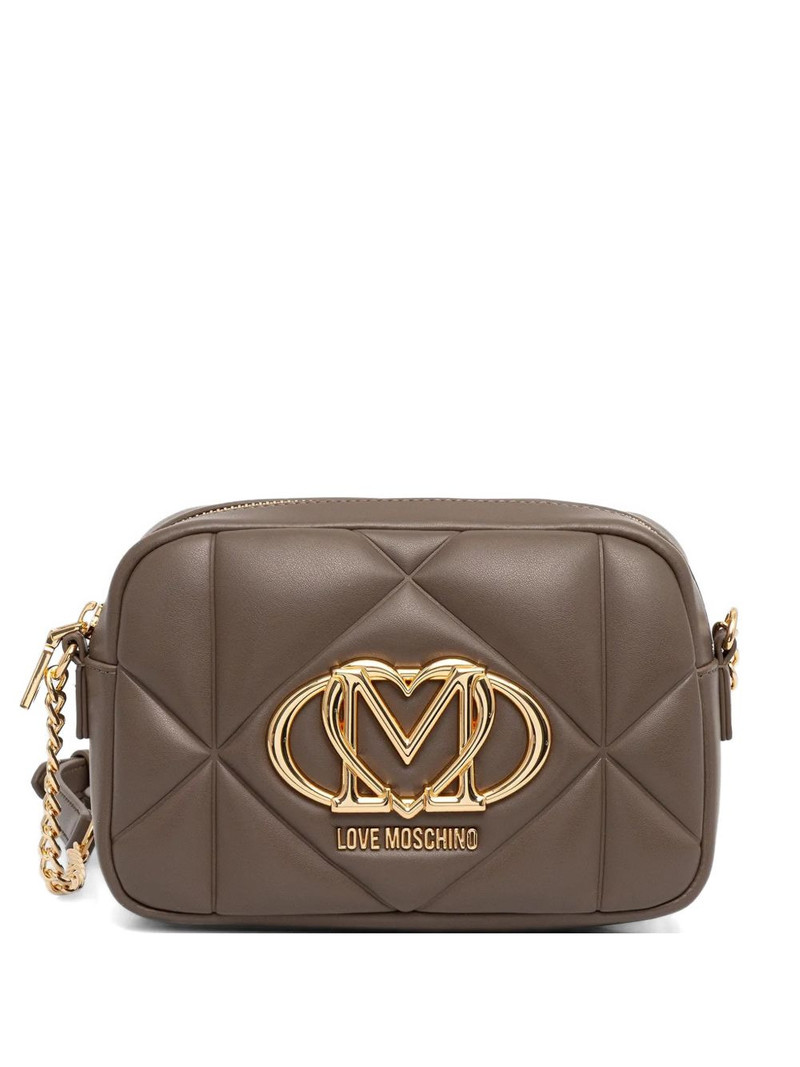 quilted logo-detail cross body bag 1