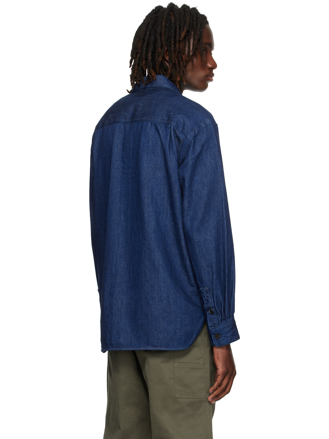 Navy Mathias Denim Shirt - 3
