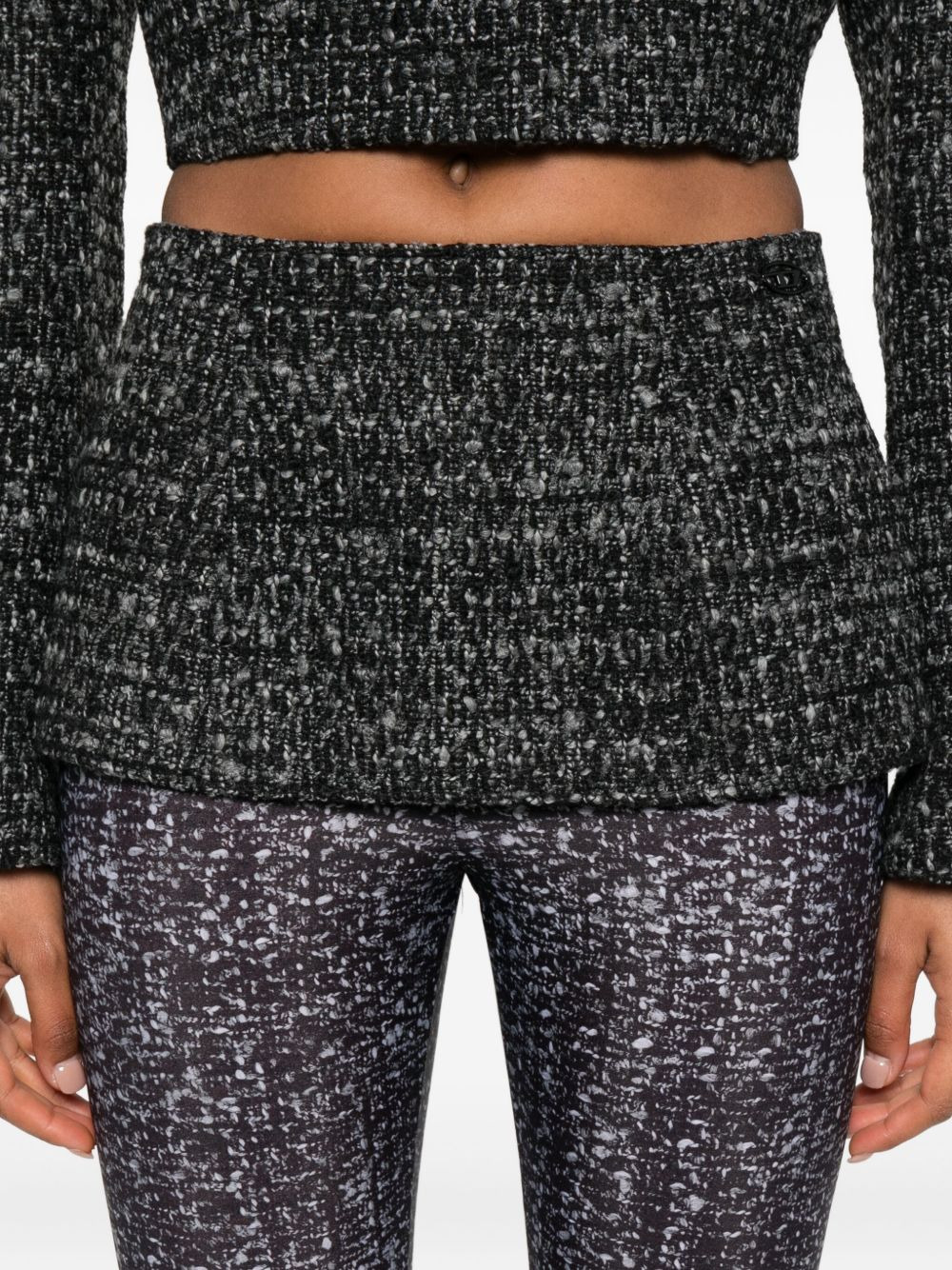 textured-panelled leggings - 5