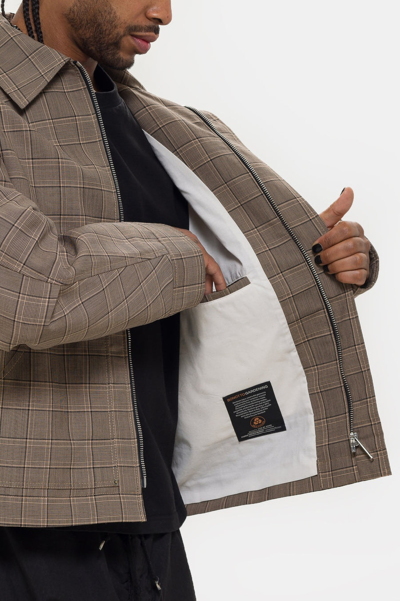 Chore Jacket in Brown Check 5