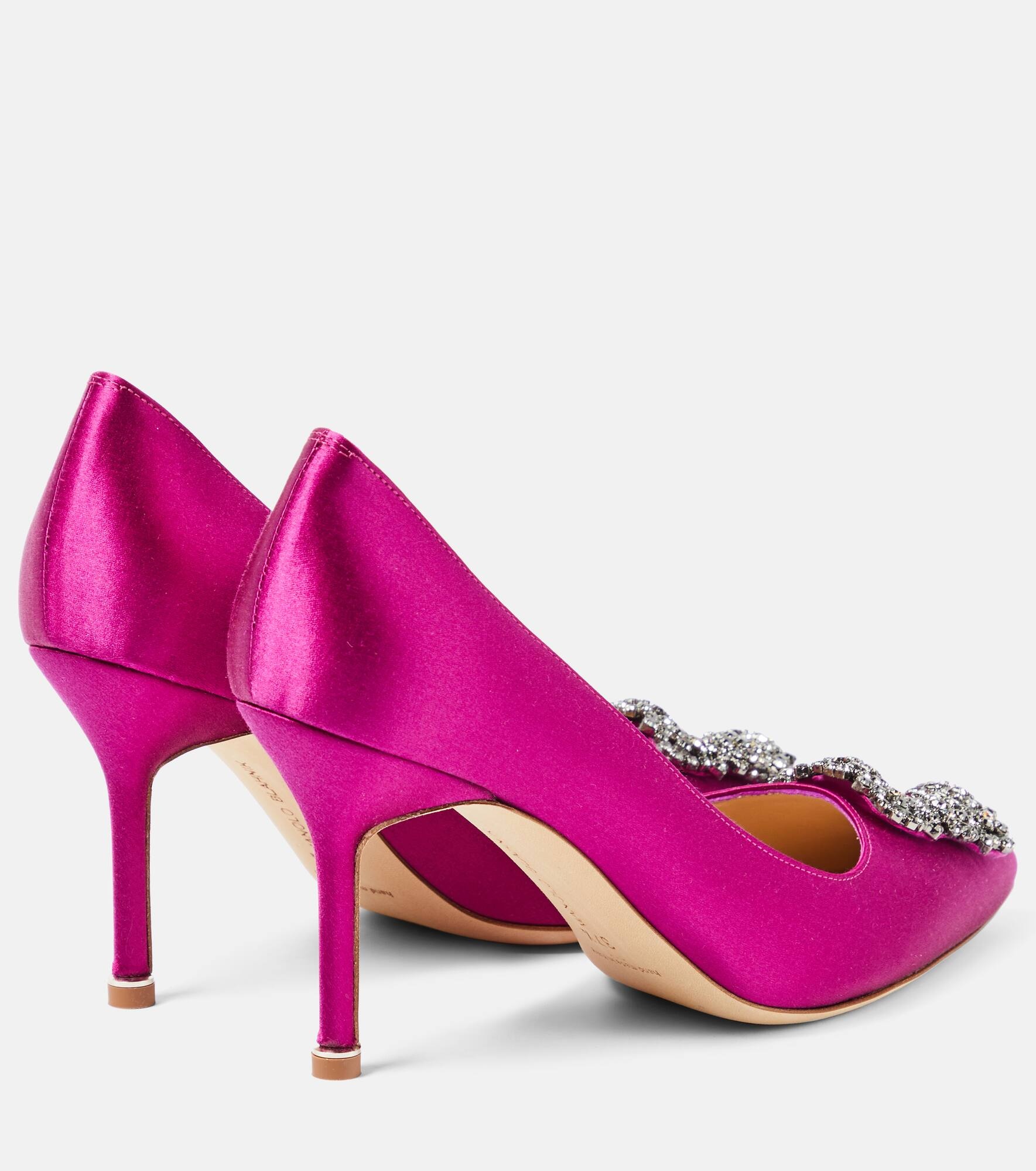 Hangisi 90 embellished satin pumps - 3