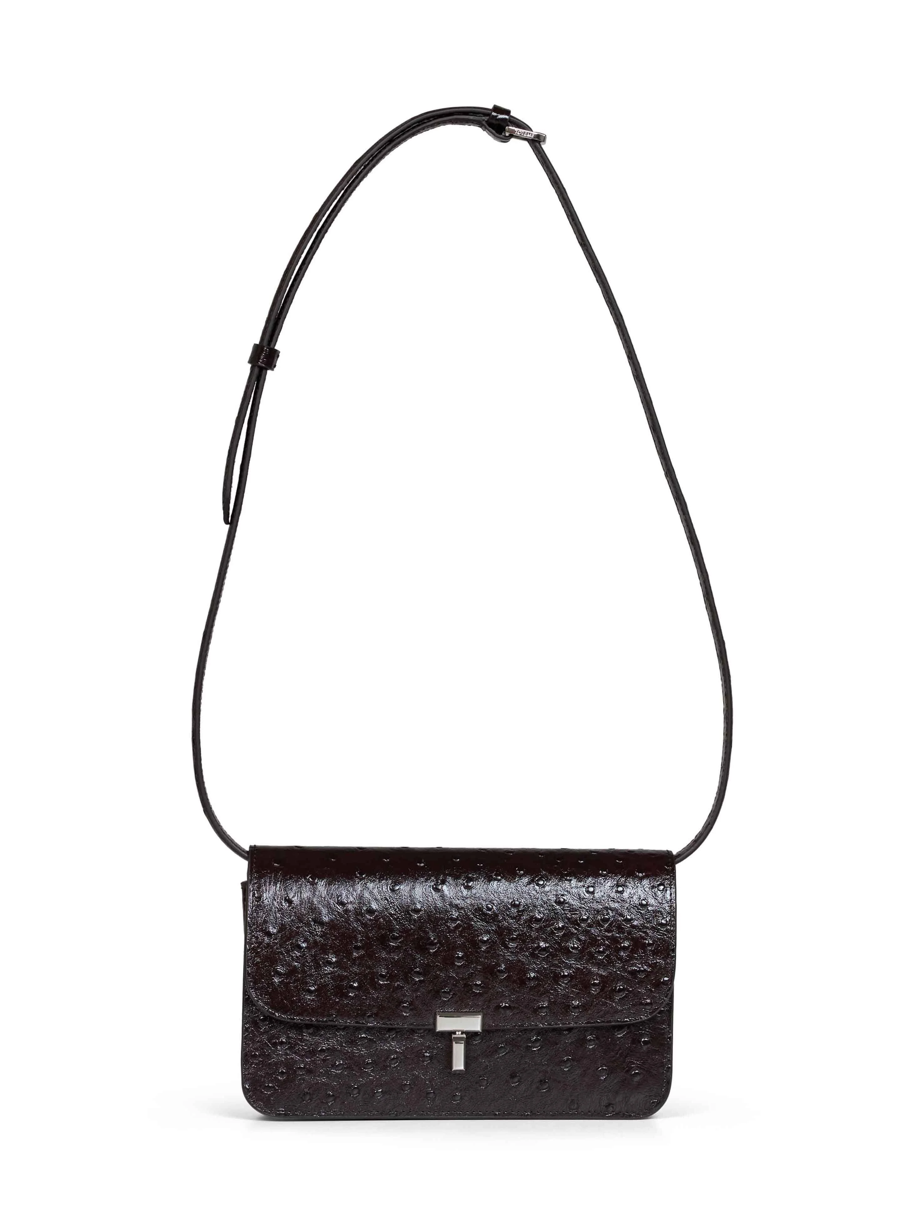 Burgundy T-lock crossbody bag - 1