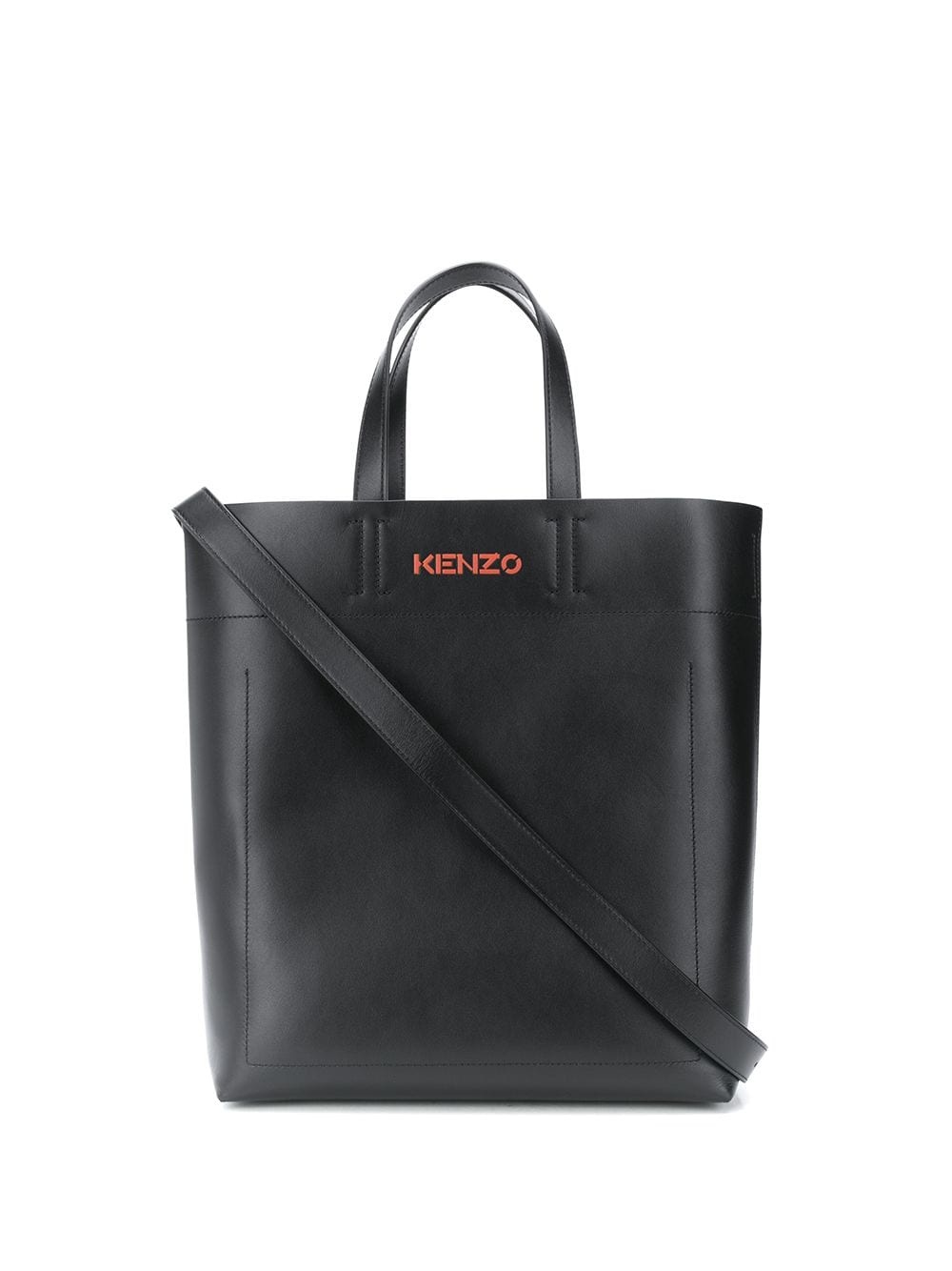 logo debossed tote bag - 1