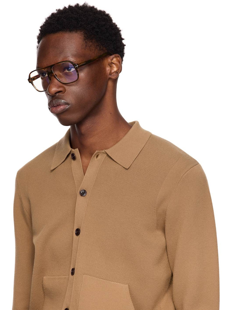 Brown Navigator Glasses 4