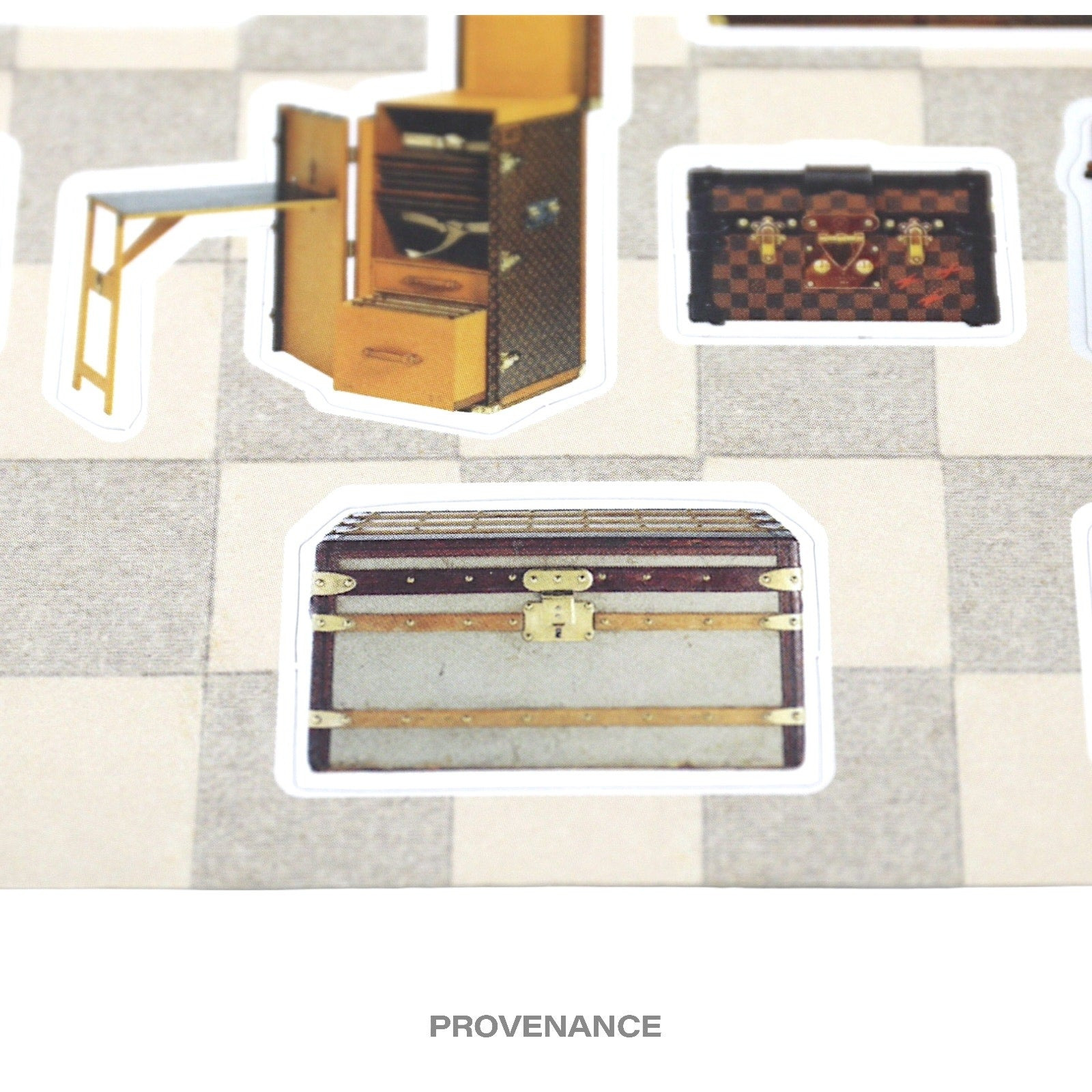 Louis Vuitton Sticker Postcard - Trunks Damier Azur - 3