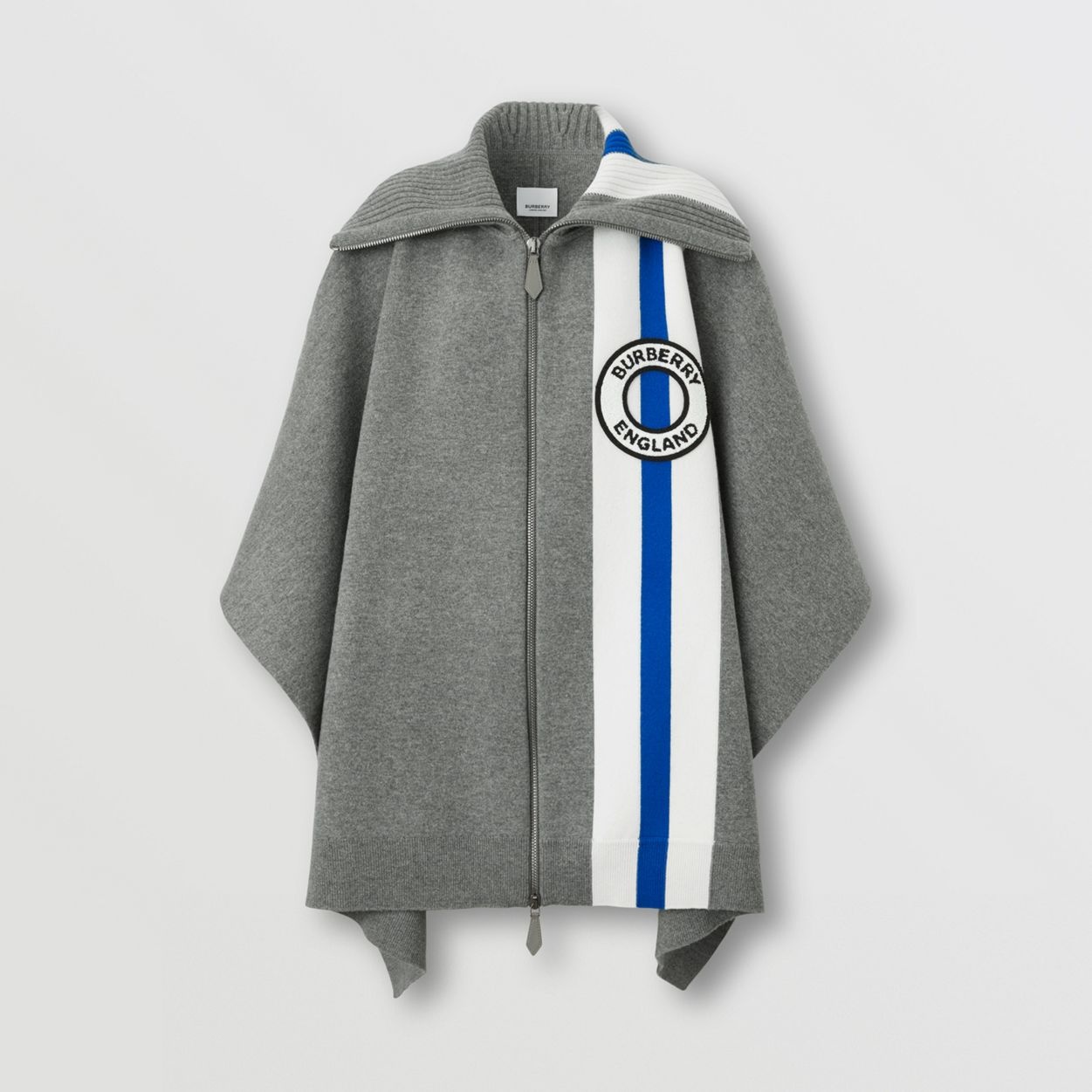 Logo Graphic Wool Cashmere Cape - 1