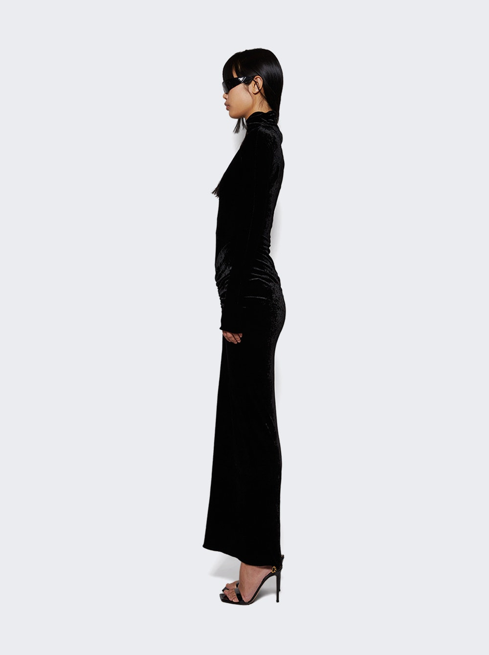 Draped Dress Noir - 3