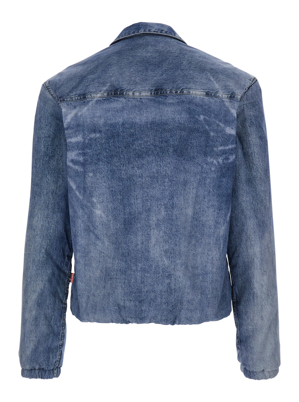 Diesel Men Blue Jacket With Classic Collar And Distressed Effect In Fabric Man - 2
