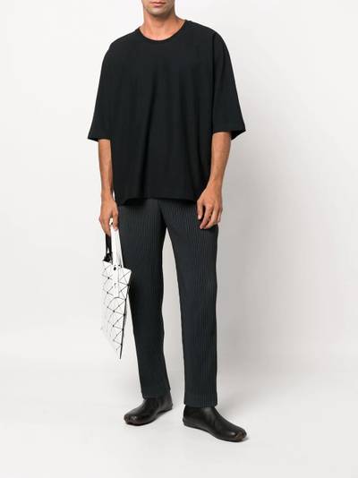 ISSEY MIYAKE oversized crew-neck cotton T-shirt outlook