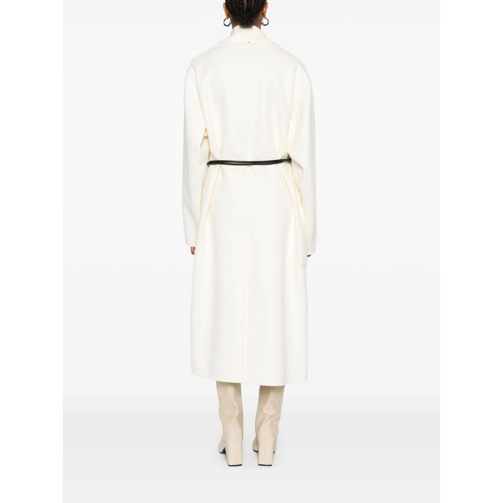 Sportmax Neutrals Coats - Double Breasted & Peacoats Women - 5