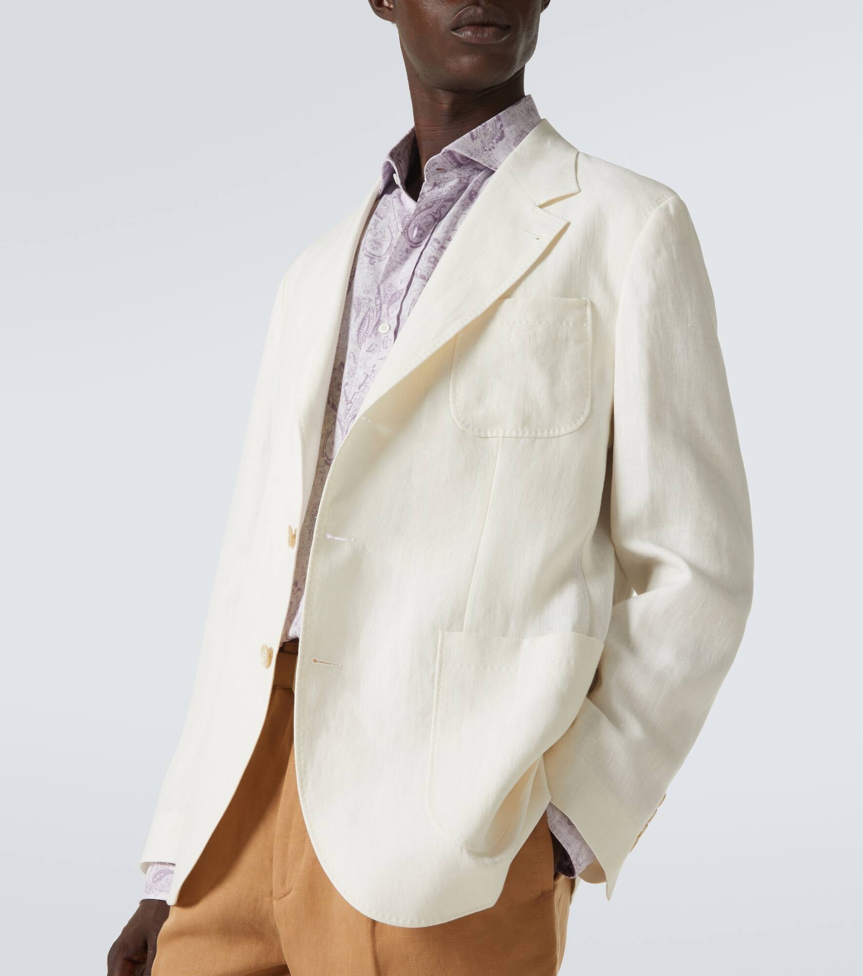 Linen blazer - 5