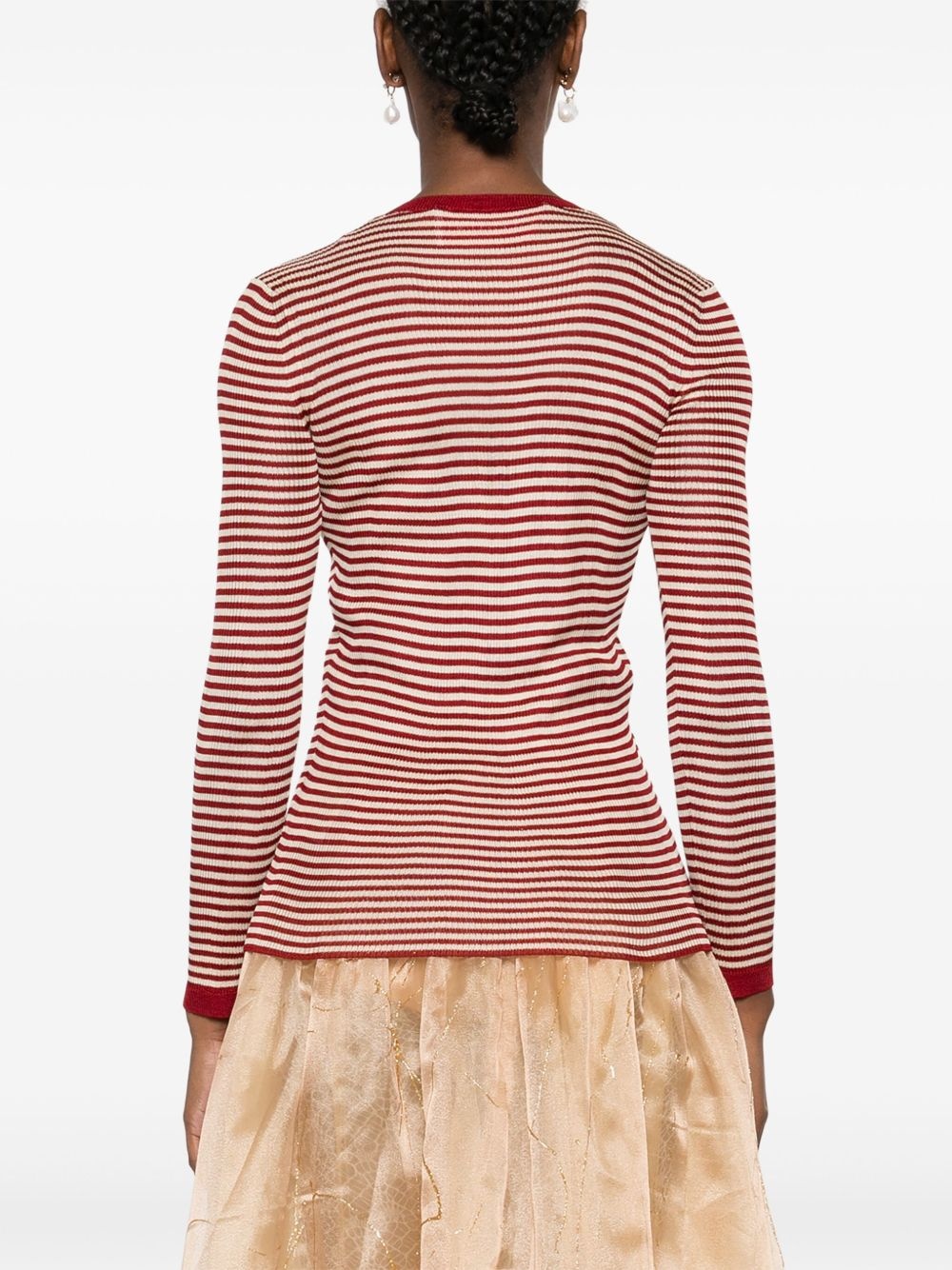 striped T-shirt - 4
