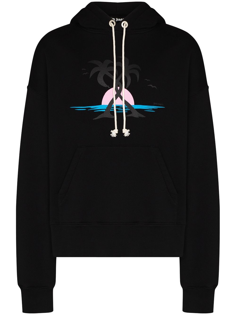 Hugging Palms-print hoodie - 1