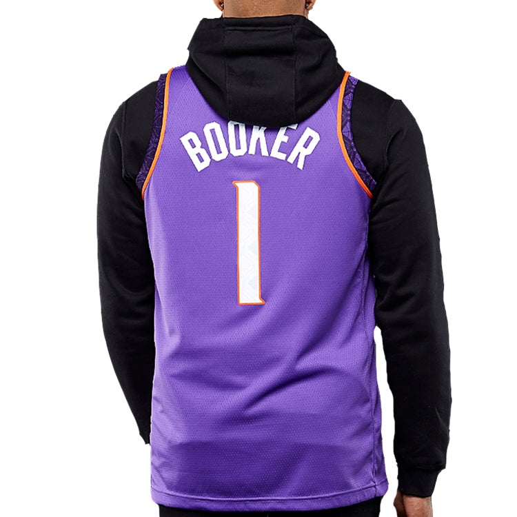 Nike NBA Retro Basketball Jersey/Vest SW Fan Edition 18-19 Season Phoenix Suns Devin Booker 1 Purple - 4
