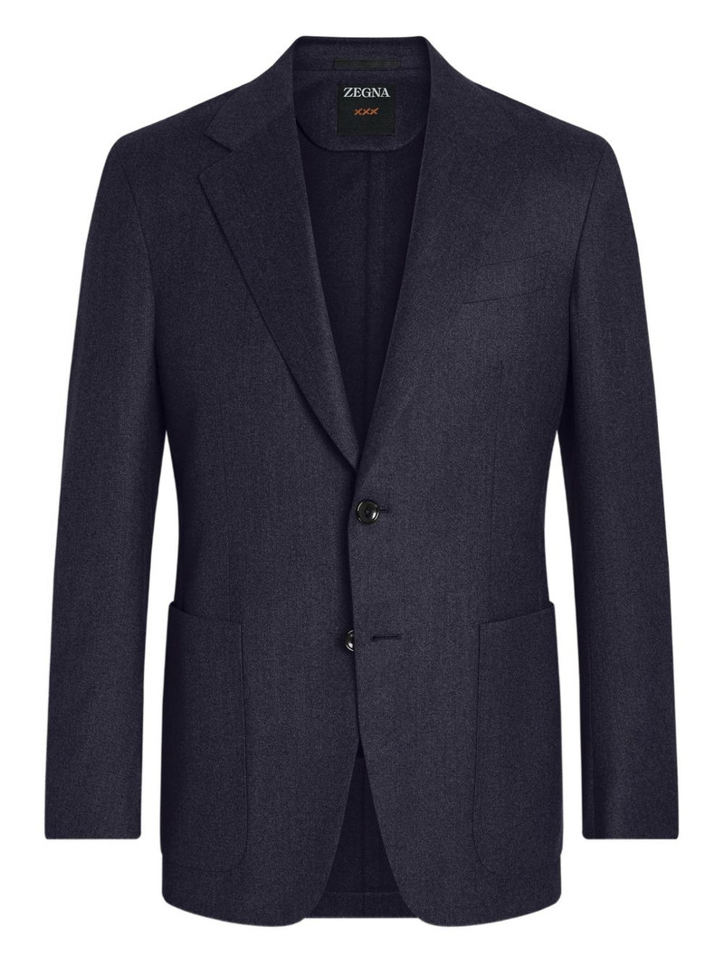 single-breasted wool blazer 1