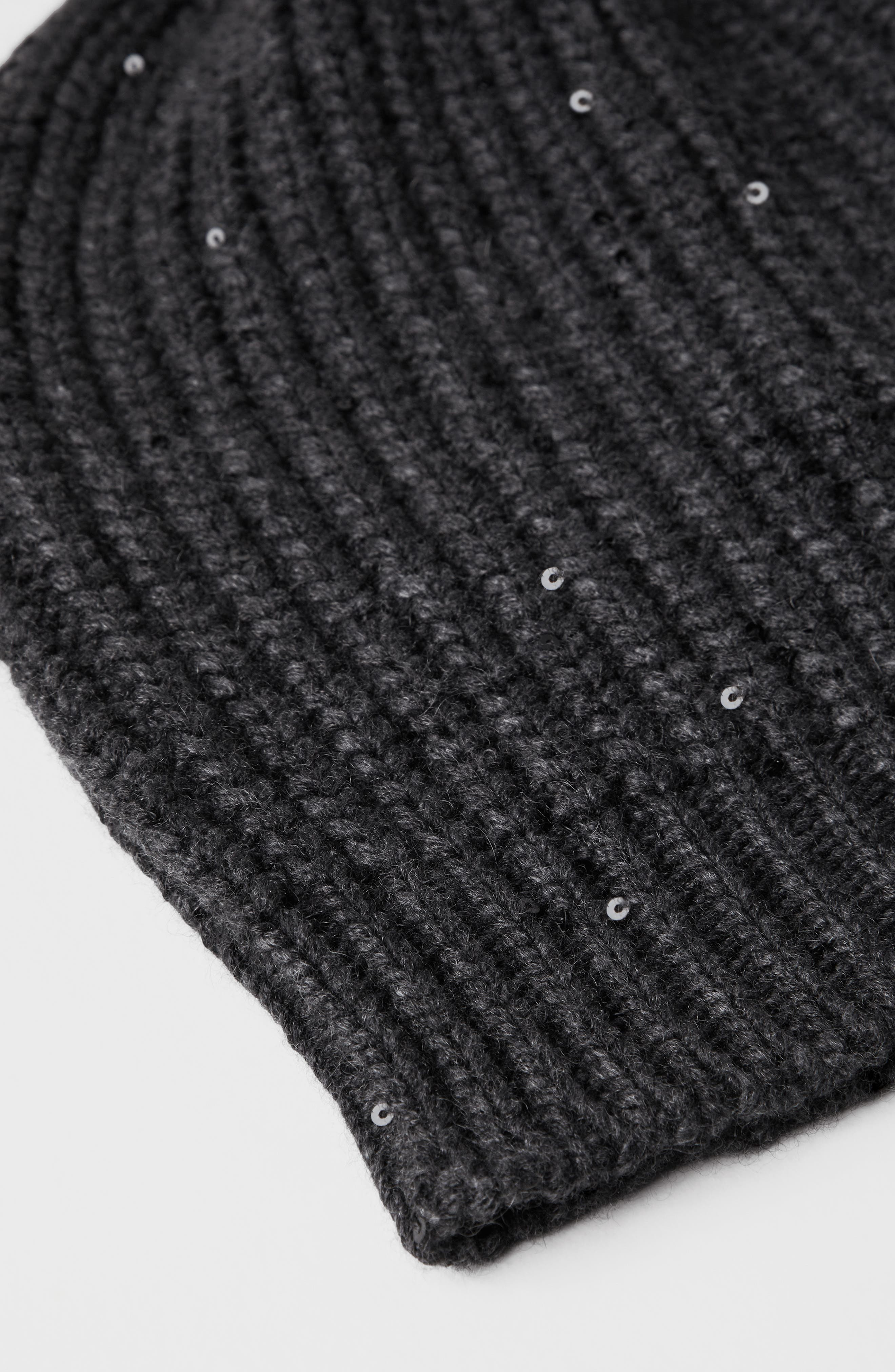 Brunello Cucinelli Cashmere and silk beanie in Lignite Grey at Nordstrom - 3