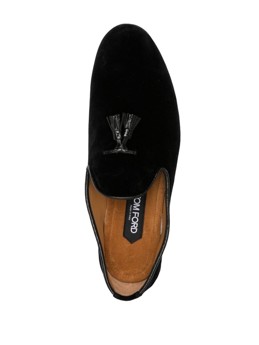 Nicolas tassel-detail velvet loafers - 4